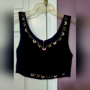 Beaded crop top
